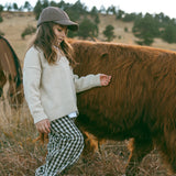 Soft Gingham Pants- Brown